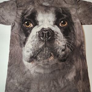 The Mountain Black and White Dog Face Tee